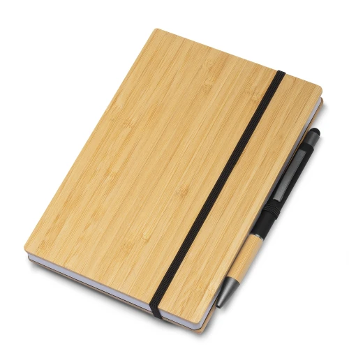Caderneta em Bambu Com Personalização Uv Led Colorido