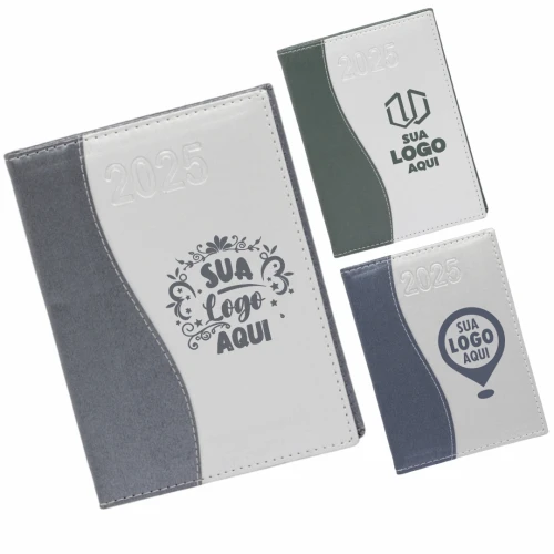 Agenda Diária 2025 Com Personalização Uv Led Colorido