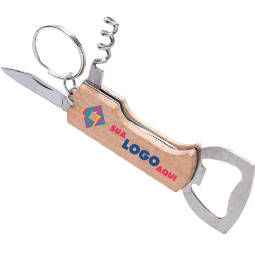 Chaveiro Abridor Multifunções Personalizado 