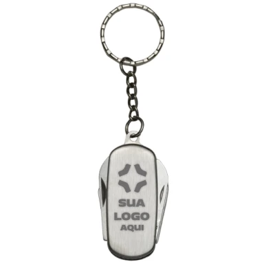 Chaveiro Metal Canivete 4 Funções Personalizado