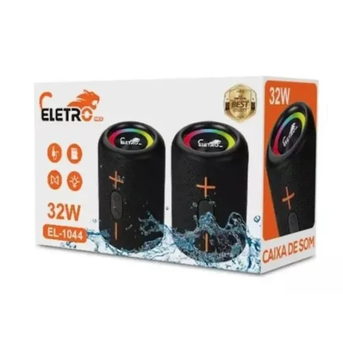 Caixa de Som Bluetooth Eletro Mex 32W EL-1044