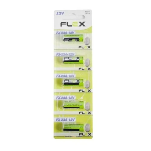 Pilha Recarregável  Flex 23a 12v Fx-23a Com 5 Unidades