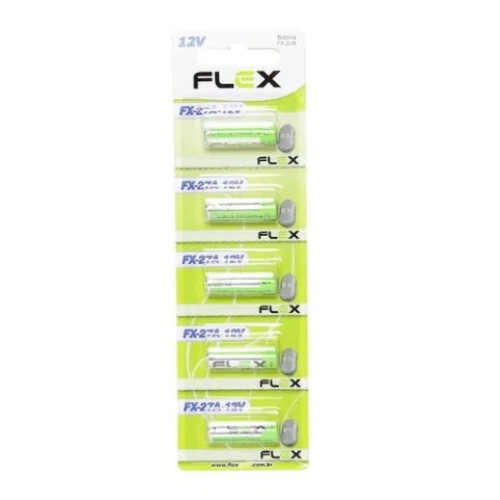 Pilha Recarregável Flex Fx-27a 12v 5 Unidades