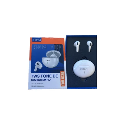 Fone de Ouvido Inova com Microfone Bluetooth FON-6739 Branco