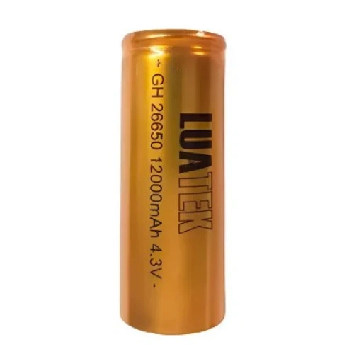 Bateria Recarregável Luatek 12000mAh 3.7V 26650