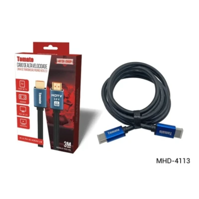 Cabo HDMI 4K 2K 2160P Ultra HD de Alta Velocidade 2.0 Tomate MHD-4113 3 Metros
