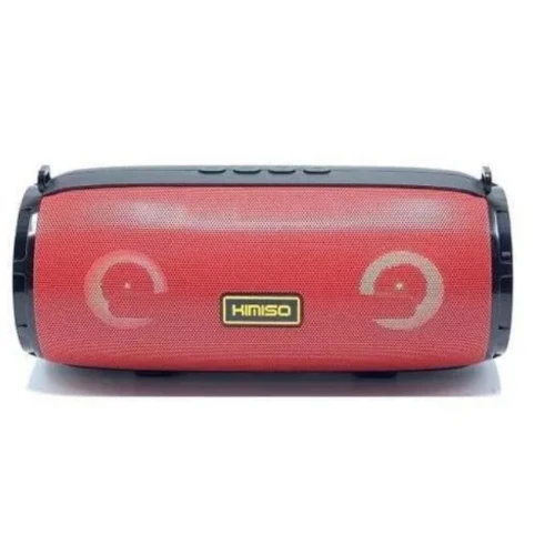 Caixa De Som Kimiso Bluetooth Wireless Speaker Usb Km201 Vermelha com Alça