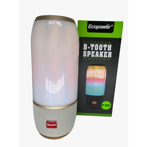 Caixa de Som Bluetooth Ecopower B-Tooth Speaker Ep-2328 Dourada