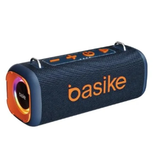 Caixa de Som Bluetooth Portátil 160W Basike Leve e Compacta Ba-RAD125 Azul
