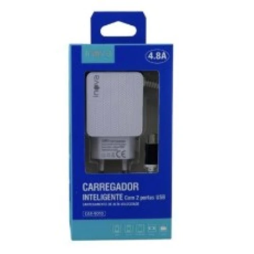 Carregador Rápido Inova V8 4.8A 2 Portas Car-9010