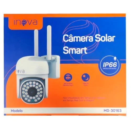 Câmera de Segurança Inova Solar Smart IP-66 MD-30163