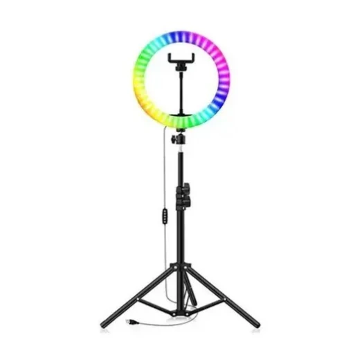 Ring Light USB RGB 10  Polegadas H9 A1195 com Tripé