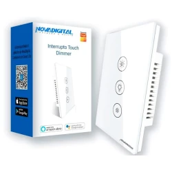 Interruptor Inteligente Touch Dimmer Wi-fi Nova Digital 3 Botões Swd-Br1-w Compatível com Alexa Google Assistant