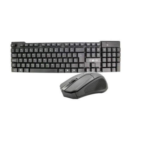 Kit Teclado + Mouse sem fio Inova 8388 Premium