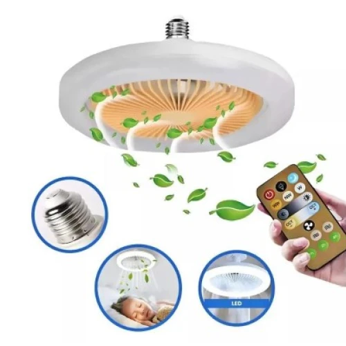 Luminária Com Ventilador Oásis 20.5W Três Tonalidades OIH-4956