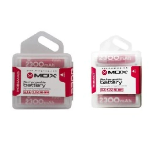 Kit Pilha Mox Recarregável C/ 4 Unidades AAA 1100 mAh Premium