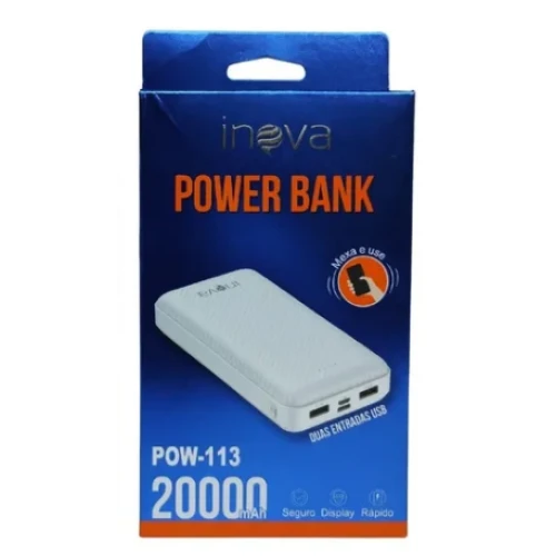 Power Bank duas Entradas Inova Pow-113 20000Mah