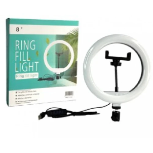 Ring Fill Light 8 Polegadas Led Iluminador 20cm QX-200