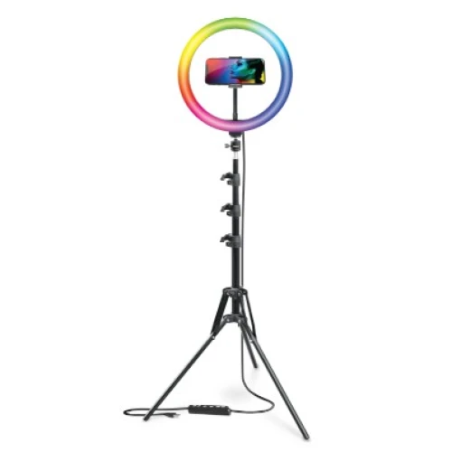 Ring Light USB RGB 12 Polegadas H9 A1218 com Tripé