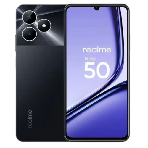 Smartphone Realme Note 50 RMX3834 4GB Ram 256GB 6.7'' Black Anatel