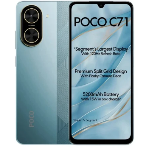 Smartphone Xiaomi Poco C71 4GB Ram 128GB 6.88'' Blue ** Versão Global