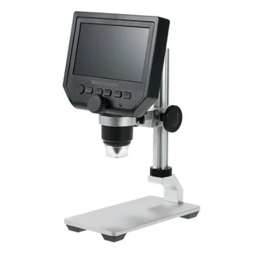 Microscópio Digital 1-600X Com Monitor Hd Ak-G-600+ com Base