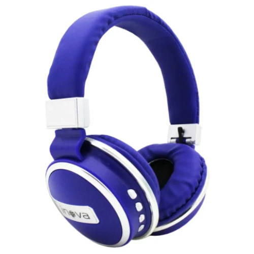 Fone De Ouvido Bluetooth Inova Sem Fio Estéreo Fon-2247d Azul 
