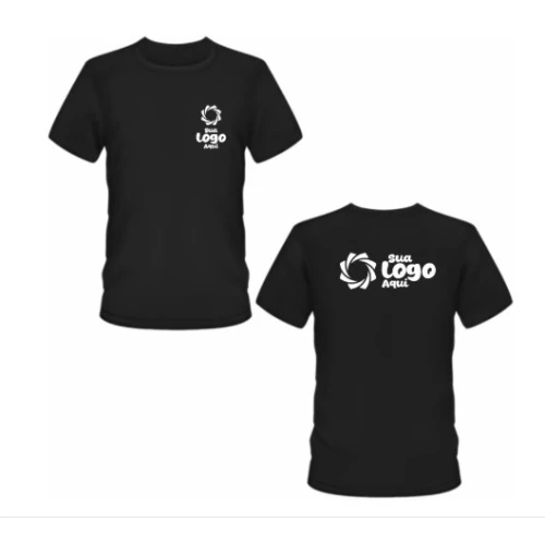 Camiseta Uniforme 100% Algodão Personalizada