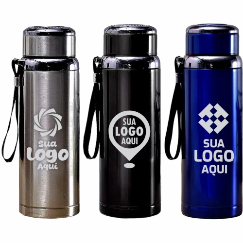 Garrafa Térmica Esportiva 800ML Aço Inoxidável Personalizada