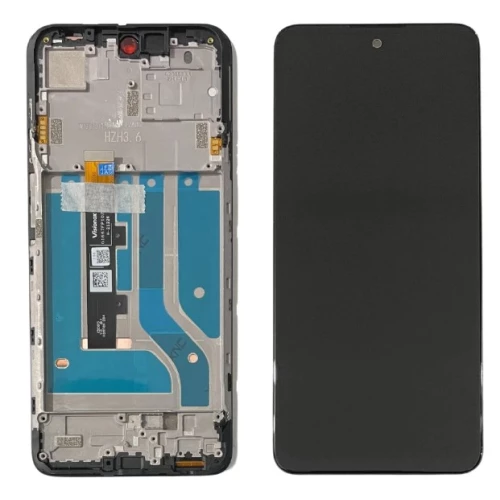 Tela Display Moto Edge 20 Lite XT2139 Preto com Aro Original Oled