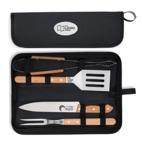 Kit Churrasco 4 Peças 08199 Personalizado