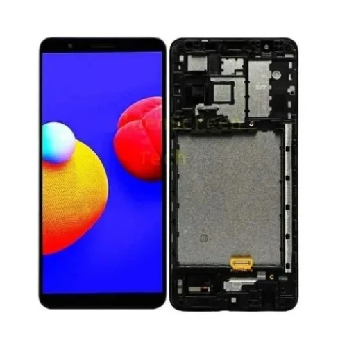 Tela Display Samsung A01 Core A013 Preto Com Aro Original Oled