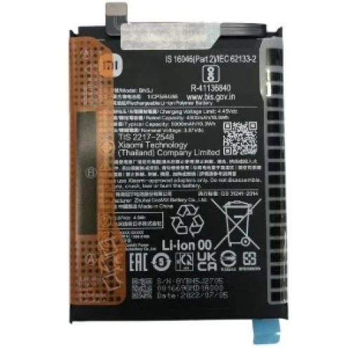Bateria Xiaomi Redmi 12t 12t Pro Poco X5 Redmi note 12 5G BN5J